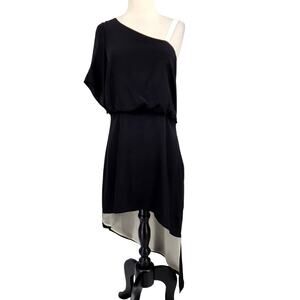 Madison Marcus Silk Asymmetrical Cocktail Dress